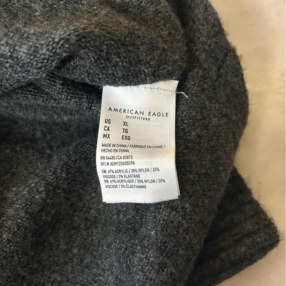 American Eagle Outfitters Dark Gray Sweater - Picture 3 of 4